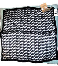 Burberry   Silk Deer Handkerchief 13x13 Inches Brand New Tags NIB