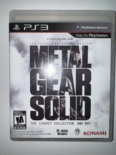 Metal Gear Solid: The Legacy Collection (Sony Playstation 3) CIB COMPLETE PS3