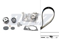 Dolz Wasserpumpe + Zahnriemensatz KD046 FüR Dacia Passend FüR Nissan Renault