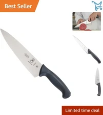 Chef's Knife High Carbon Steel 8-Inch Black Handle Kitchen Food Prep