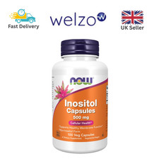 NOW Foods Inositol 500mg 100 Veg Capsules ? Vegan Dietary Supplement