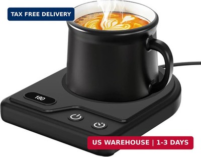 Coffee Mug Warmer 3 Temp Settings 2-12H Auto Shutoff Desk Cup Heater Easy Clean