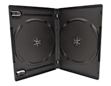 Empty Black Standard Size Double DVD Case 1pc