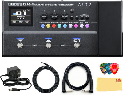 GX-1 Guitar Effects Processor Bundle with Gearlux Power Supply, Instrument & Pat