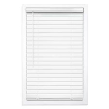 White Cordless Room Darkening Vinyl Blinds with 2 In. Slats - 70 In. W X 64 In.