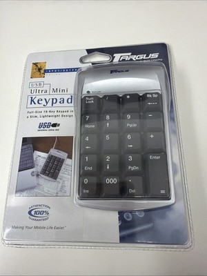Targus Ultra Mini 19-Key Numeric Keypad with USB Hub Black