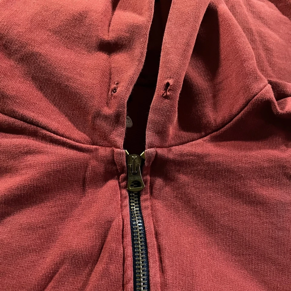 Sudadera con Capucha Paul Smith Algodón Cremallera Frontal Logo Cebra Para Hombre M Naranja Quemado SIN CORDÓN Foto 4 de 4