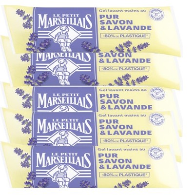 Le Petit Marseillais Flüssigseife Lavendel 5x250 ml Nachfüllpack aus Frankreich