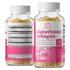 Glutathione Collagen Softgels Vitamin C Antioxidant Skin Lightening Support