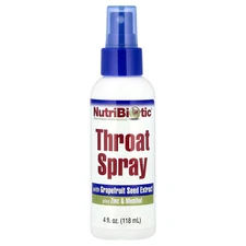 NutriBiotic Throat Spray 4 fl oz 118 ml Not Tested on Animals