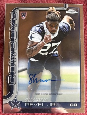 Topps 2025 Topps Chrome Shavon Revel Jr. Rookie Auto Insert #RA-SR Cowboys