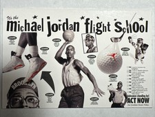 1991 Nike MICHAEL JORDAN MARS BLACKMAN SPIKE LEE Flight School HOF #6