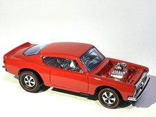 CUSTOM MADE REDLINE 🔥Hot Wheels King Kuda ‘69 RED Plymouth Barracuda 🐟