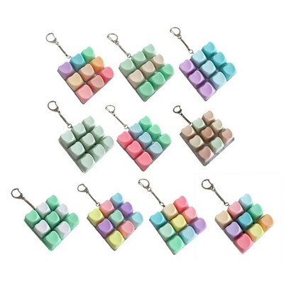 9-Key Mechanical Keyboards Switches Tester Keychain 9 Clicky Keys Stress Relief