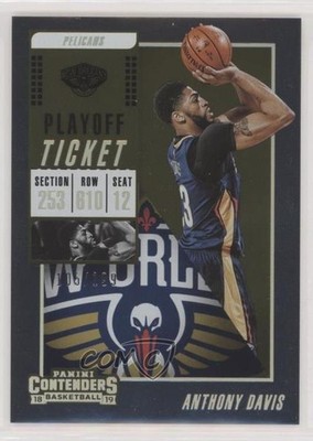 2018-19 Panini Contenders Playoff Ticket 105/199 Anthony Davis #81 of4