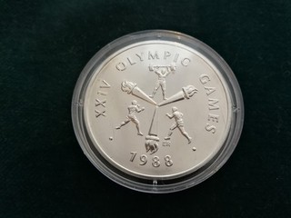 10 Dollar Samoa 1988 Olympics 27 7 Gramm Feinsilber 999