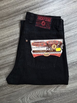 Orig.Lucky Star Jeans Gr.33/30 neu 90er Jahre black comfort high waist NP 139.95