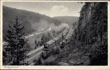 Postcard Zeitzgrund, German Railway, Steam Locomotive,... - 11215689