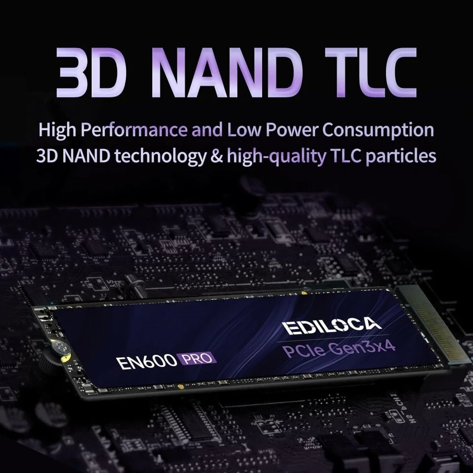 Ediloca M.2 2280 SSD NVMe 256 GB 512 GB 1 TB 2 TB TLC disco rigido interno PCIe 3.0 - Immagine 4 di 4