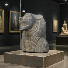 Egyptian Artifacts Rare Authentic Pharaonic Lion Head Of Egyptian God Sekhmet