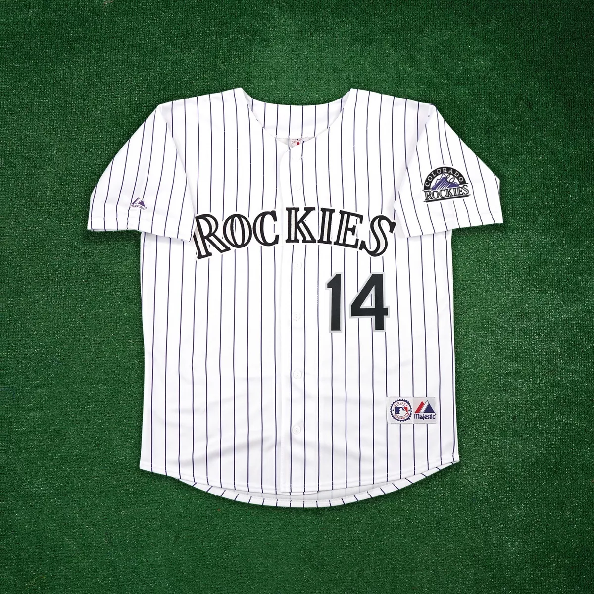 Andres Galarraga Colorado Rockies Men s Home White Jersey w Team