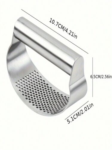 Stainless Steel Manual Garlic Press Crusher Squeezer Masher Kitchen Tools NEW - Picture 2 of 7