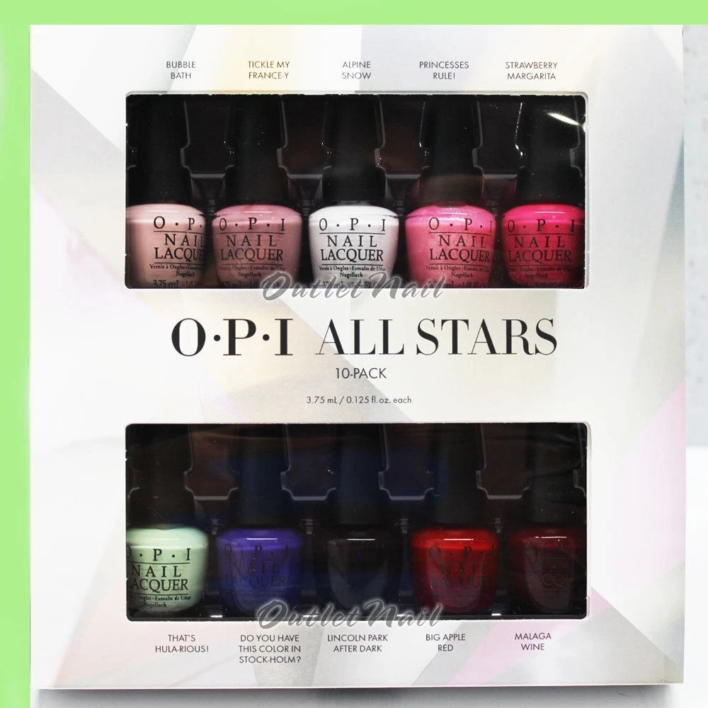 OPI Nail Lacquer Mini 10 Colors ALL STARS STARLIGHT Holiday