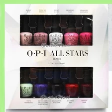 OPI Nail Lacquer Mini 10 Colors ALL STARS - STARLIGHT Holiday Collection HR G12