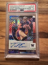 2020 PANINI   PRIZM   DP JACOB EASON AUTO # 115   PSA 10 # 47932290 POP 5