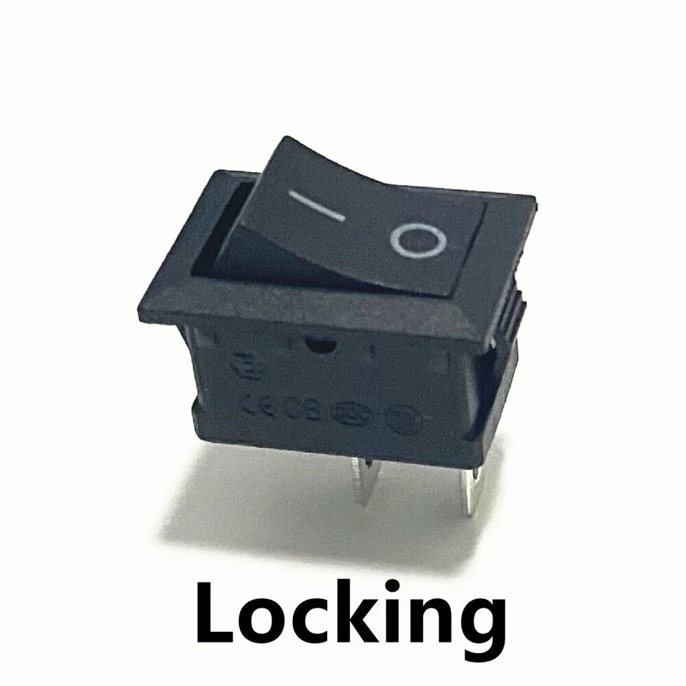 5x Interruptor basculante 6A 250V ON/OFF 2 pin mini Rocker Switch SPST  - Imagen 2 de 2