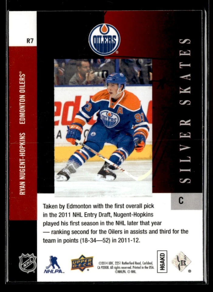 2013-14 SP Authentic 1993-94 Retro Silver Skates Ryan Nugent-Hopkins #R7 H4R1G - Image 2 of 2