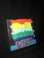 push pop squishers rainbow owl popping fidget toy
