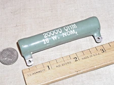 20K 20000 OHM 18W 18 W WATT NAVY GRADE 1 WIREWOUND CERAMIC POWER RESISTOR USA