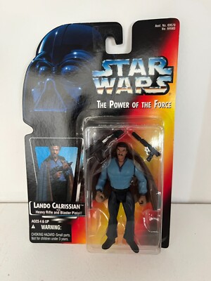 BNIB STAR WARS POWER OF THE FORCE LANDO CALRISSIAN ACTIONFIGUR ROTE KARTE