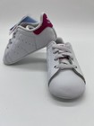 NWB Adidas Stan Smith Infant Crib Shoes Sneakers SZ 3K White with Dark Pink