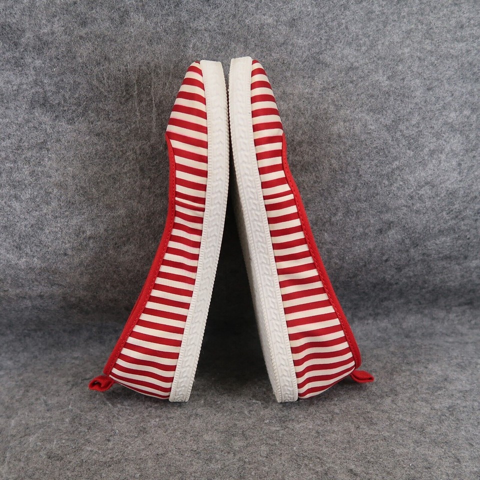 Rocket Dog Shoes Womens 8 Flat Slip On Fashion Comfort Striped Red