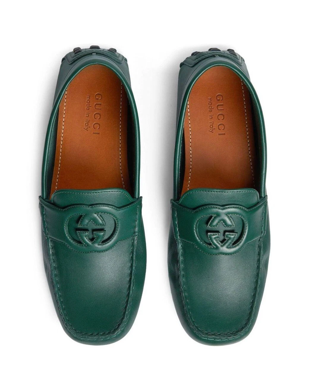 Mocassin conducteur vert Gucci GG 10/US 10,5 neuf dans sa boîte