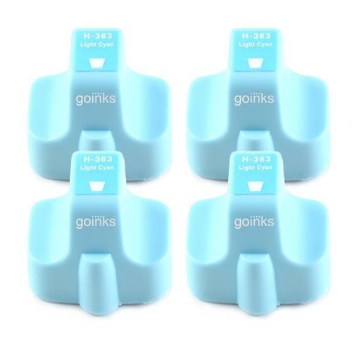 Lot De 4 Cartouches D'encre Jaune Compatibles HP Photosmart - Réf. H-363Y - 13ml - Marque Go Inks