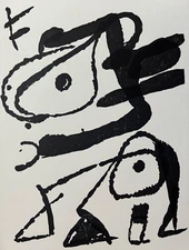 Joan Miro Original Woodcut Limited Edition
