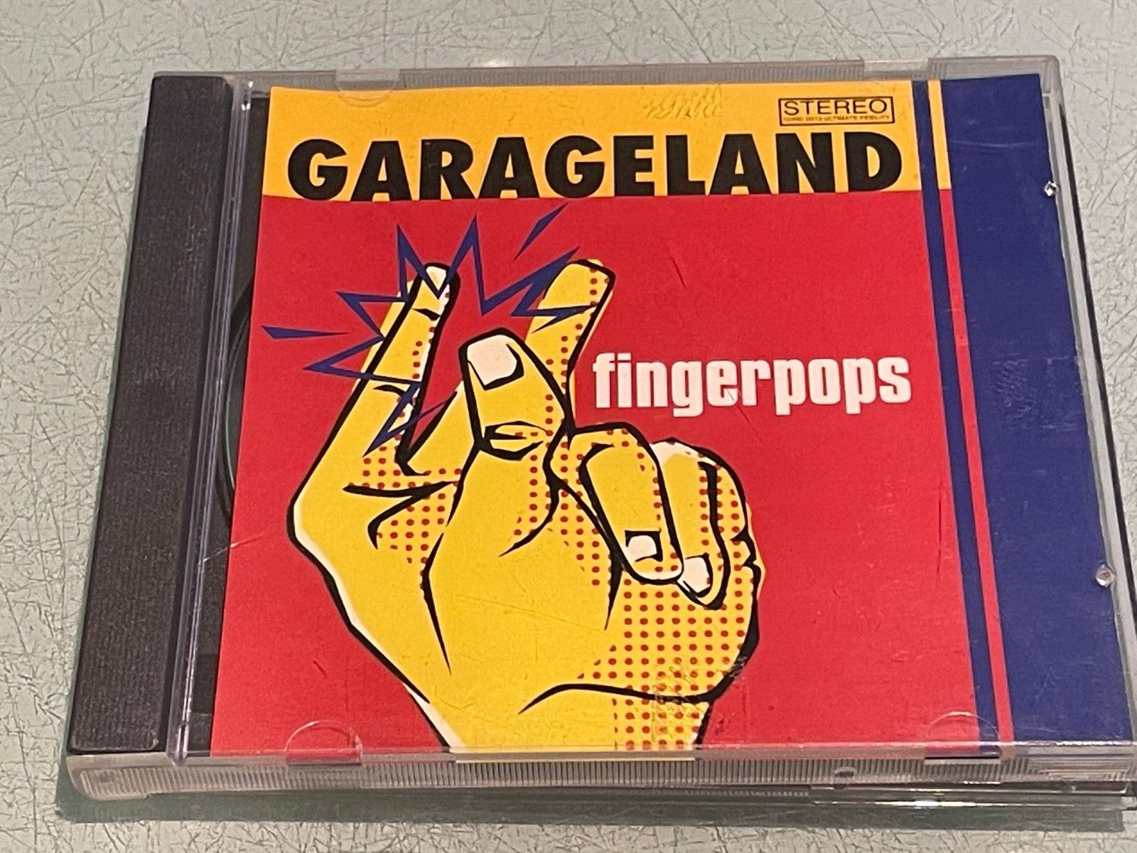 Garageland - Fingerpops - 3 Track CD Single - 1998 Discordant Records