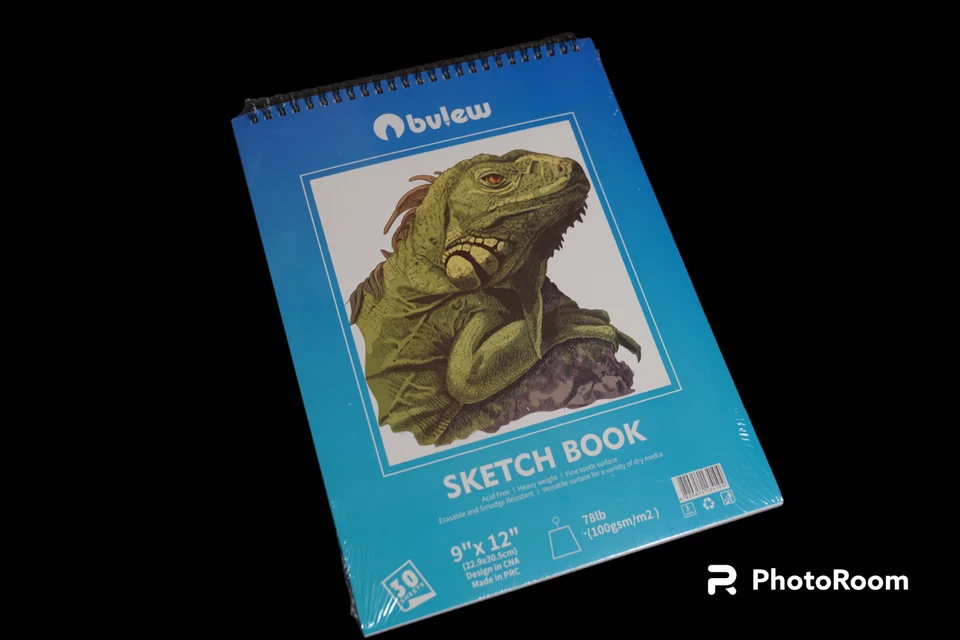 2 Almohadilla de papel para libro de bocetos Cuaderno de dibujo 9"x12" Cuaderno de bocetos Suministro de arte 60 hojas Foto 4 de 4