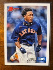 2021 Bowman Heritage Pedro Leon #152 Prospect Image Variation Houston Astros