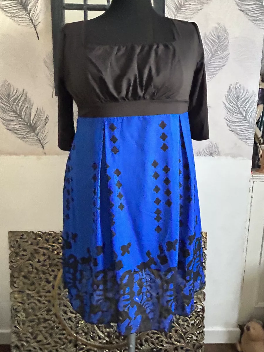 Royal blue 2025 and black dress