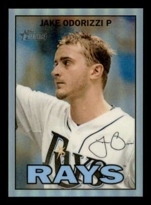 2016 Topps Heritage Chrome Refractor (1:43) #429 Jake Odorizzi Rays 365/567
