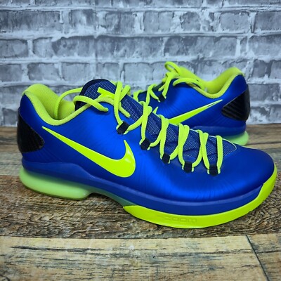 Nike KD 5 Elite Superhero Hyper Blue Volt Basketball 585386 Nike KD 5 Elite Superhero Hyper Blue Volt Basketball 585386