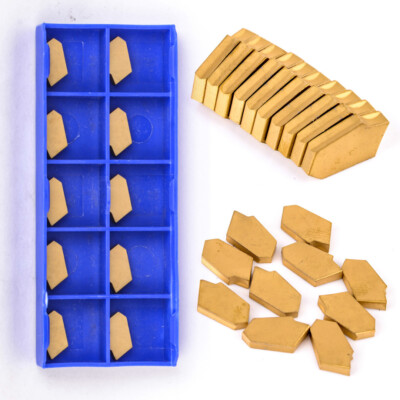 10X 3mm ZQMX3N11-1E (SP300) GTN-3 HM Wendeplatten Stechplatten Abstechplatten TD