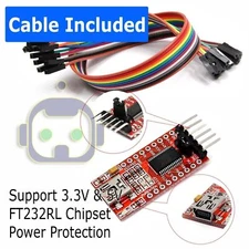 FT232RL FTDI USB 3.3V 5.5V to TTL Serial Adapter Module for Arduino Mini Ports