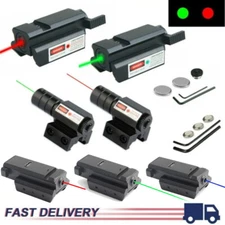 Green Red Dot Laser Sight Low Profile 20mm Tactical Picatinny Rail Rifle Handgun