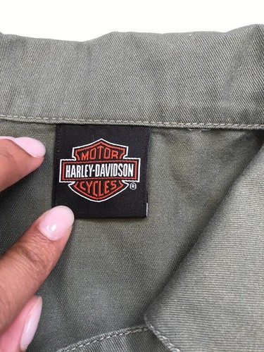 Harley Davidson St Thomas USVI EMbroidered Green Short Sleeve Shirt, Size 3XL - Picture 8 of 18
