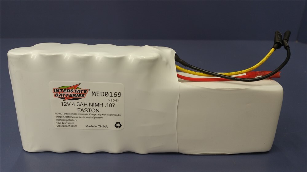 Interstate Batteries MED0169 12V 4.3AH NIMH .187 Faston Battery | eBay